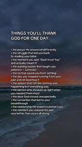 it might not make sense now, but one day you’ll be thanking Him.🤍 ALL His ways are good…so if it’s not good yet, then He’s not done yet.👑 . #faith #christian #christianquotes #godisgood #bible #jesus #dailydevotional #biblestudy #christianity #christianwomen #spirituality #christianreels #christianquotes #spiritualawakening | Chelsea Thomas