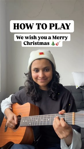 How to play We Wish You A Merry Christmas on Guitar (EASY TUTORIAL) 🎸🎄 #shorts