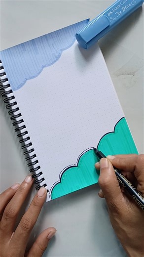 🩵💙 page border design 💙🩵 #shorts #art #borderdesign #a4sheetdesign #borderpattern #diy