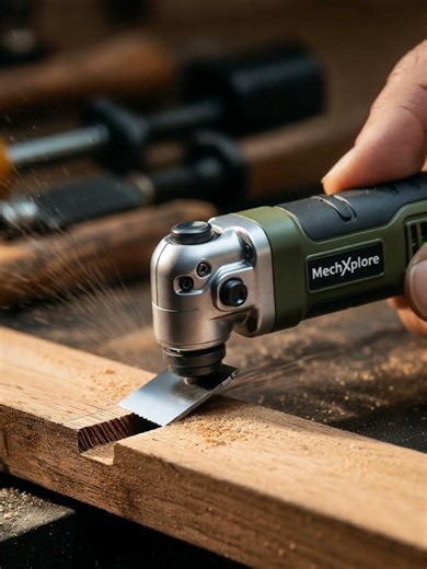 Mini Oscillating Multi Tool in Action 🔧🔥 | Satisfying Wood Cutting | MechXplore