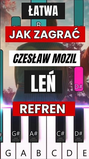Czesław Mozil - Leń | Piano Tutorial (Wersja Łatwa) #shorts