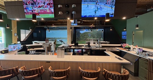 As courses close, a new virtual golf lounge has opened in Kelowna’s brewery district