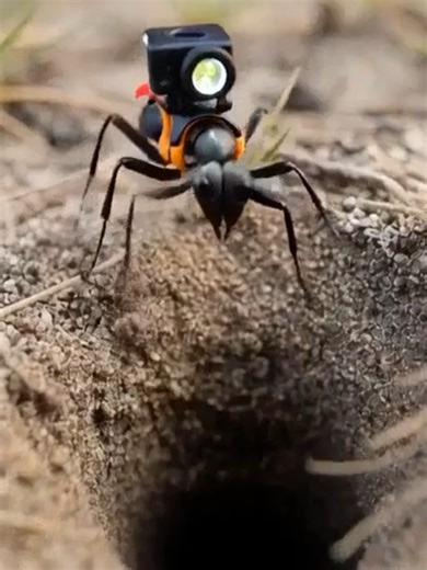 Camera on an Ant's Back Reveals the Secret Inside of the Anthill 😱🐜 #ant #anthill #nature #science #insects #animalworld #documentary #exploration #amazingnature #microscope
