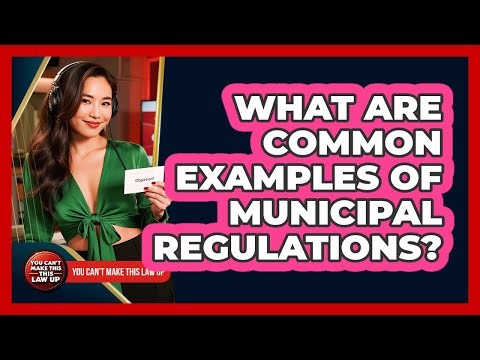 What Are Common Examples Of Municipal Regulations?