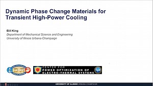 High Power Cooling with Dynamic Phase Change Materials