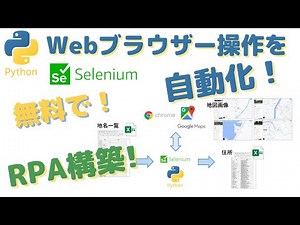 [Python] Immediately useful for work! Automate web browser operations for free! Build RPA using t...