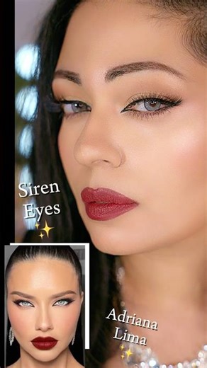 Adriana Lima Sultry Cat Eyes 🔥