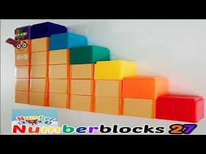 Numberblocks Times tables by 27/How to make new numberblocks 27's shapes from toy blocks 넘버블럭스 만들기