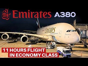 EMIRATES AIRBUS A380 (Economy) | Osaka - Dubai | Flight Review