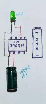 Make LED light Flasher circuit//circuit diagram#shortvideo #electronic #youtubeshorts