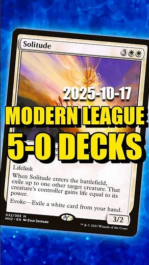 UNDEFEATED MTG Modern League Decklists (2025-10-17) #davidroyale #modern #modernmtg