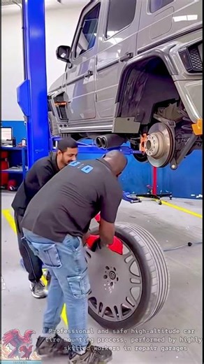 How to safely install car tires at high altitudes #shorts