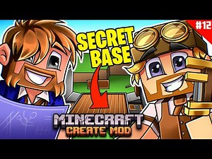 How To Build A Secret Base With The Create Mod In Minecraft - Day 12