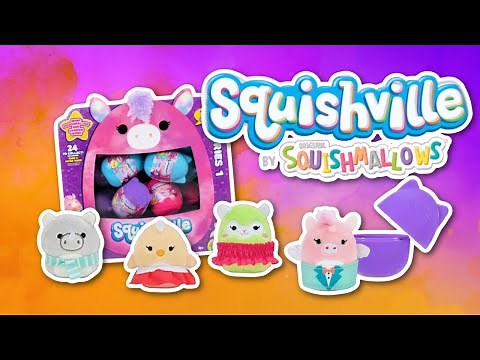 SQUISHVILLE BY SQUISHMALLOWS UNBOXING! 🌈🐥💖 Series 1 Mystery Unboxing