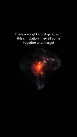 Octuple Galaxy Collision Simulation 🌌💥 #spacesim