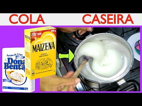 cola caseira , qual é a melhor ? farinha de trigo ou amido de milho ( maizena ) ? artesanato