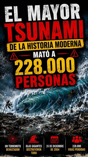 The magnitude of the 2004 tsunami: 9.1 #shorts #truestory #catastrophe #stories
