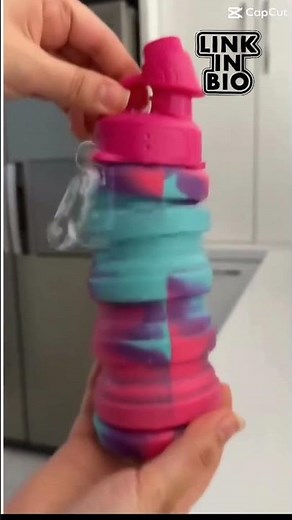 🚶‍♂️💧 Silicone Foldable Water Bottle | Best Collapsible Bottle for Travel, Hiking & Daily Use🌍🧴#diy