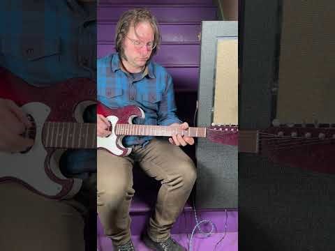 1960s Silvertone (Danelectro) 1457 Semihollow Electric Guitar w/Amp-in-Case 5x 1x8" Amp