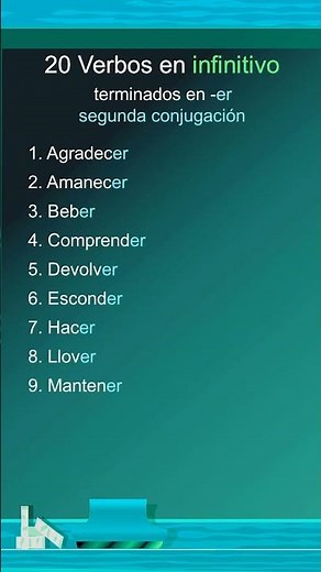20 Verbs in the infinitive ending in -er #shorts
