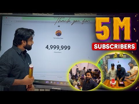 🔥Finally आज 5 MILLION SUBSCRIBERS Complete हो गए ❤️ Thank you So Much 🙏😊 @SpreadingGyanOfficial 