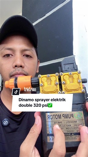 Dinamo Sprayer Elektrik Double Pump 320 PSI