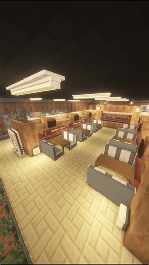 Revolving Sushi Restuarant in Minecraft #resturant #game #minecraft #fyp #custom