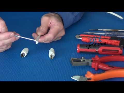 Antennenkabel Stecker Montieren | Gerader Antennenstecker für Koaxialkabel | Antennenkabel Koaxial