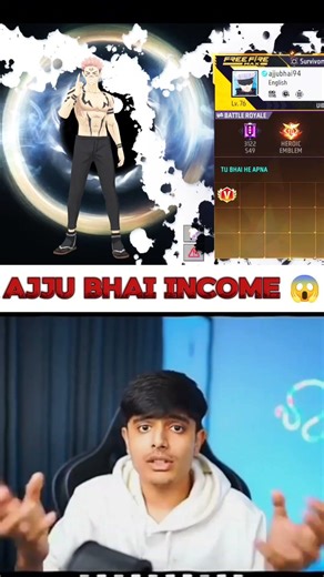 Total gaming 🥰 Income reveal 😱 ajju bhai monthly Income 🤩 reveal #shorts #ajjubhai #trending #viral