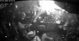 Terrifying CCTV footage shows Deansgate bar fire taking hold at midnight on NYE