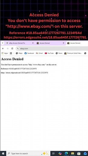 Access Denied eBay Error 😱 You Don't Have Permission Fix 2026 today #shorts