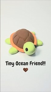 Tiny Clay Sea Turtle! 🐢🌊 DIY Under the Sea
