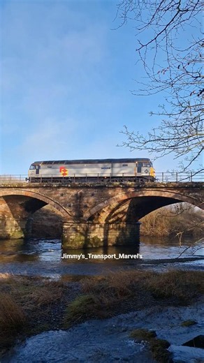 LSL 57003 passing over the Martinton Viaduct. #class57 #2026 #57003 #trainspotting #ukrailways