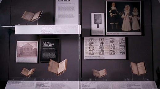 1.5K views · 95 reactions | The New-England Primer, the first American textbook for children, was published in 1690. By the early 1800s an estimated three million copies were in print. Less than 100 pages long, the Primer included the alphabet, spelling lists, and moral stories. It quoted the King James Bible frequently, including the Lord's Prayer and the Ten Commandments. | Museum of the Bible | Facebook