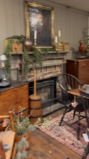 It's beginning to look like Just A Little Bit Country is getting ready for A Colonial Christmas Open House Nov 14 & 15! #primitive holiday decor#antiques#Christmas Open HouseJust A Little Bit Country | Just A Little Bit Country