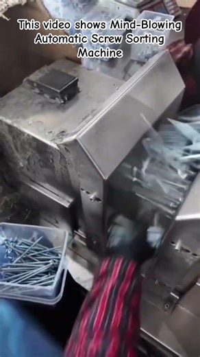 Insane Screw Sorting Machine in Action! ⚡🔩 #Satisfying #OddlySatisfying #ScrewMachine #FactoryLife