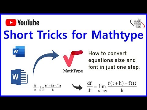 HOW TO CHANGE FONT, STYLE AND SIZE OF EQUATIONS IN MATHTYPE IN ONE STEP || MATHTYPE ||...