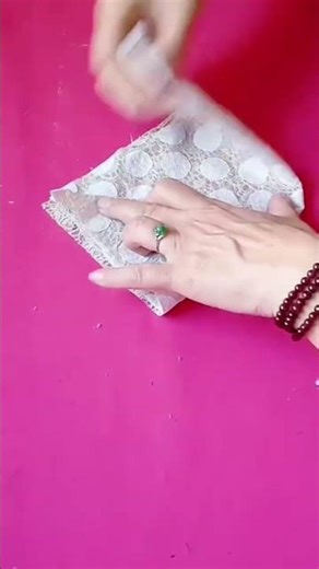 folding a cloth using manual methods to create a nice shape#shorts