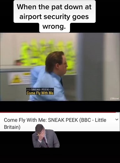 Airport security pat downs can be invasive at times. #airporthumor #travelcomedy #travelexperiences #travelkings