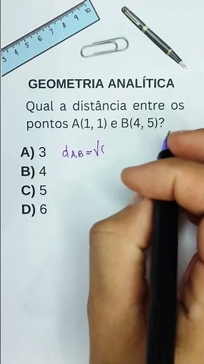 Formula that calculates the distance between two points. #mathematics #formulas #geometry