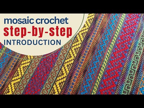 INTRODUCTION. Mosaic crochet blanket pattern for beginners step-by-step MOSAIC IN MARRAKESH