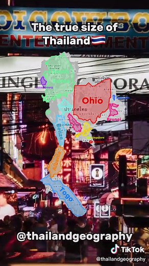 Exploring the True Size of Thailand's Geography