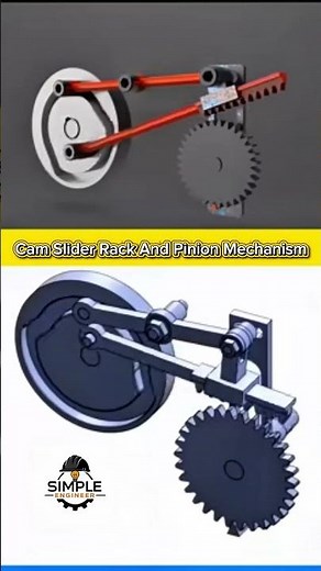 Cam Slider Rack & Pinion Mechanism Explained ⚙️ | Amazing Mechanical Engineering Short #automobile