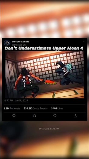 The Power Of Upper Moon 4 😈🔥 | #demonslayer #anime #shorts