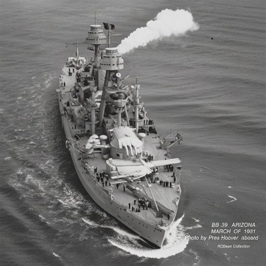 USS Arizona (BB-39), Pennsylvania-Class Battleship Lost During the Attack on Pearl Harbor #USSArizona #BB39 #PennsylvaniaClass #USNavy #Battleship #PearlHarbor #WW2History #NavalHistory | Navy History