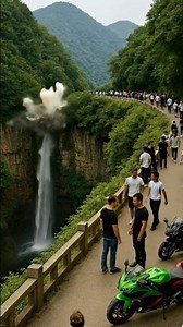 Explosion Rocks Waterfall in Stunning Chaos! 😱💥