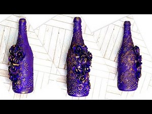 Easy Bottle Art / DIY Bottle Decor idea / Home Decor