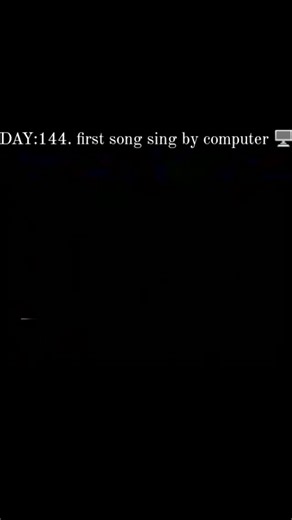 𝑬𝒍𝒗𝒊𝒏 🍁 on Instagram: "DAY_144__! "Daisy Bell" (also known as "Daisy, Daisy") was the first song ever sung by a computer. In 1961, IBM's 704 computer "sang" the song using a vocoder program created by John Kelly and Carol Lockbaum, with assistance from Max Mathews. This demonstration is significant in the history of computer music and artificial intelligence, showcasing the potential for computers to produce synthesized voices."