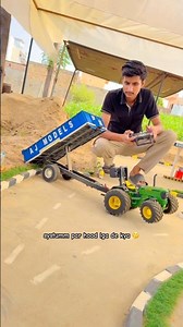Systumm John Deere tractor got stuck with trolley 🔥on highway 😱😱