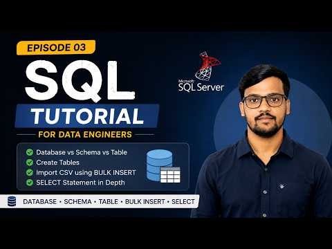 SQL Tutorial for Data Engineers | Episode 03 | Database vs Schema | Mastering SELECT Statement